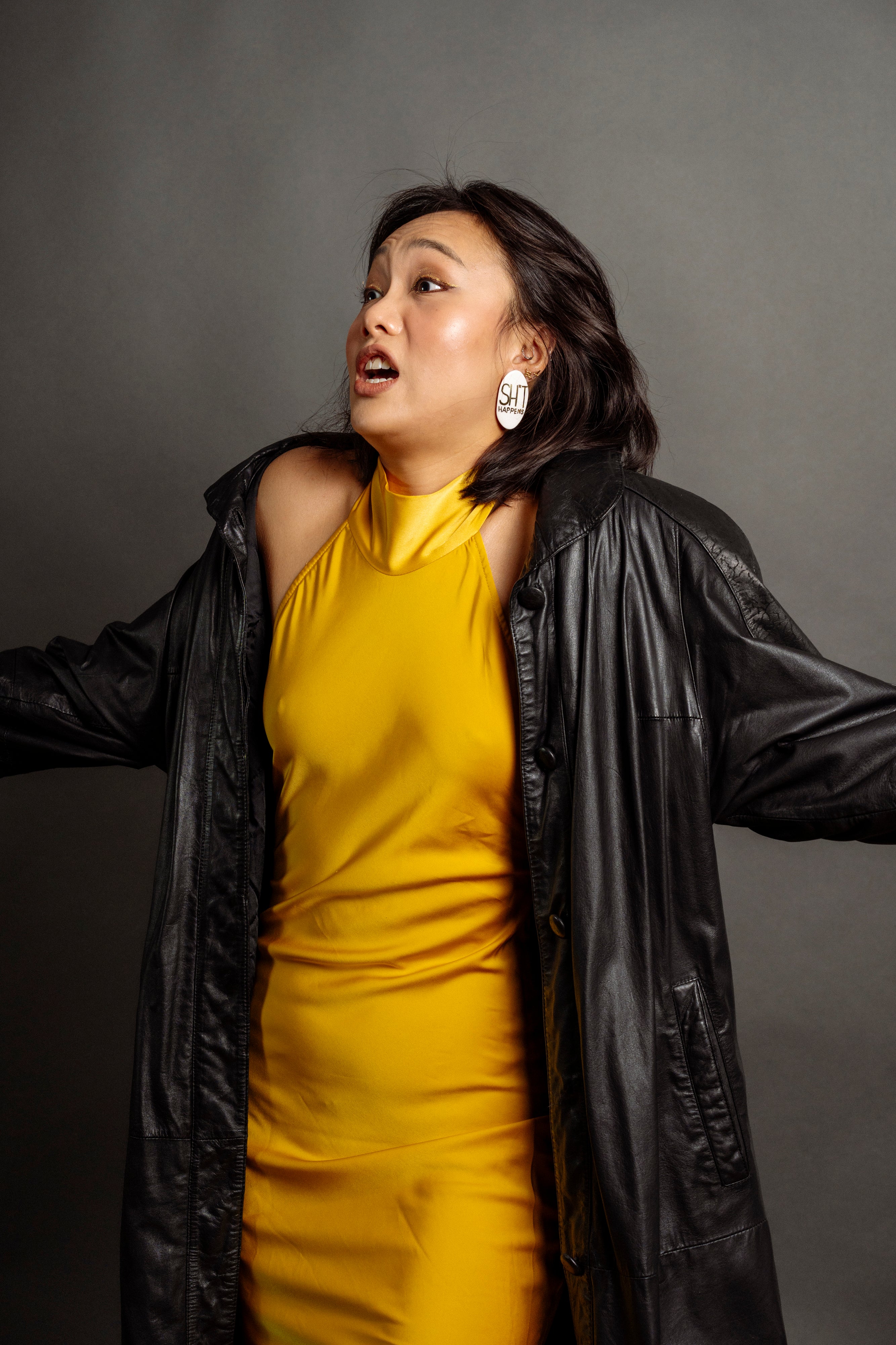 Narrow Oval Earrings