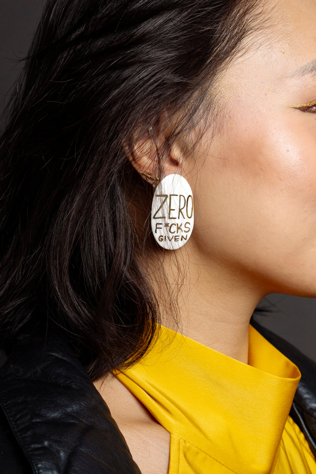 Narrow Oval Earrings