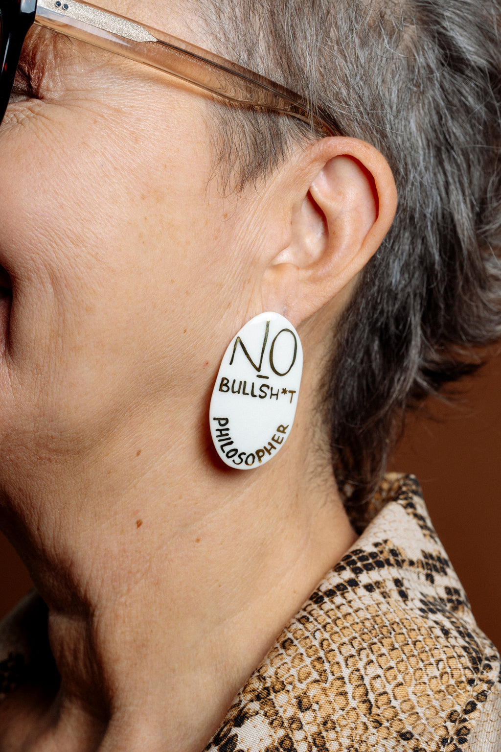 Narrow Oval Earrings