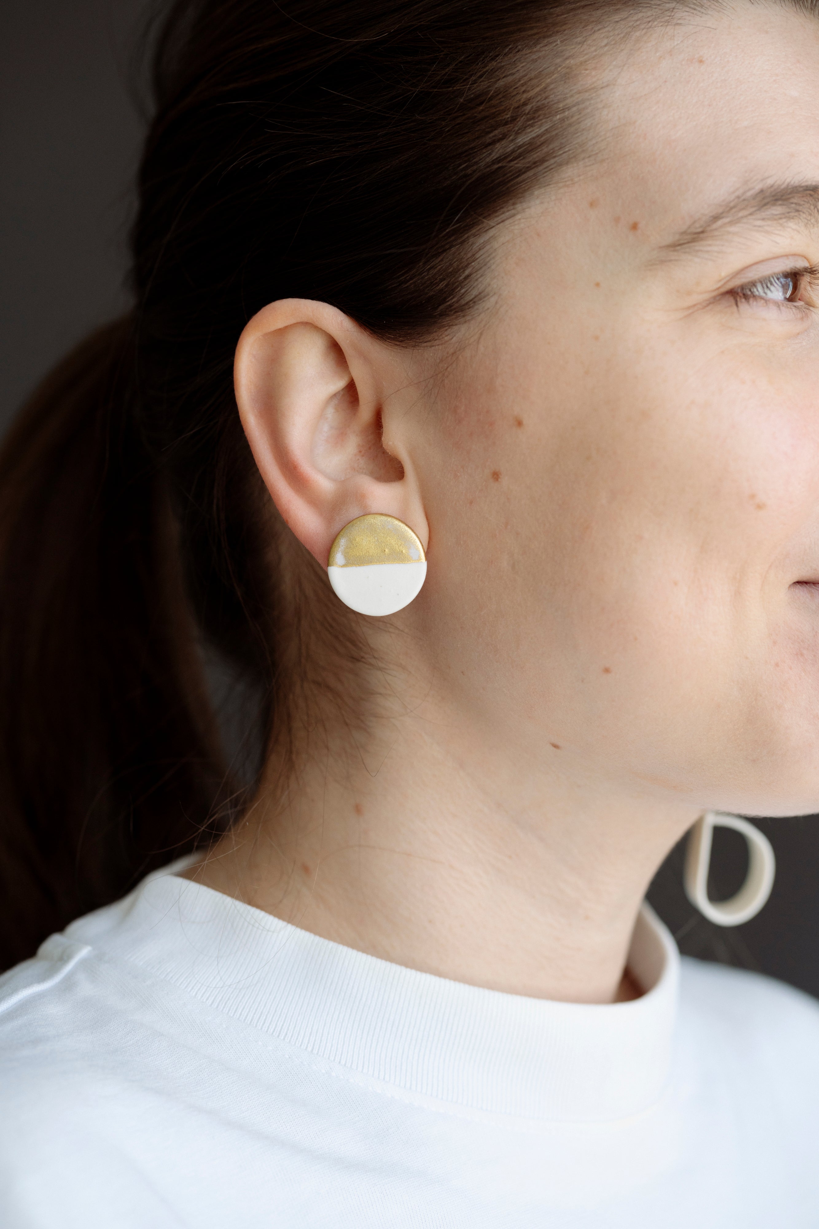 Small porcelain earrings