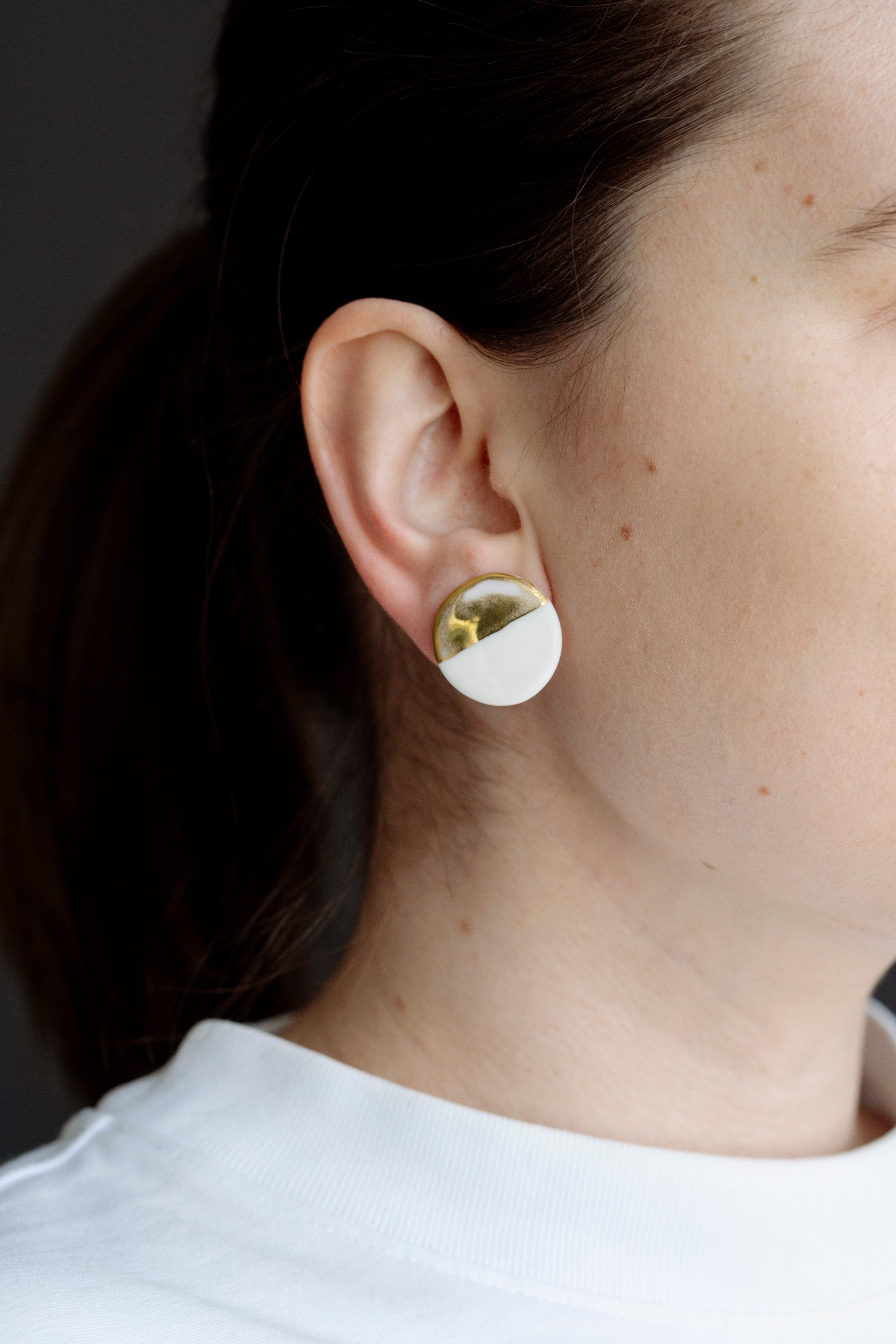 Small porcelain earrings