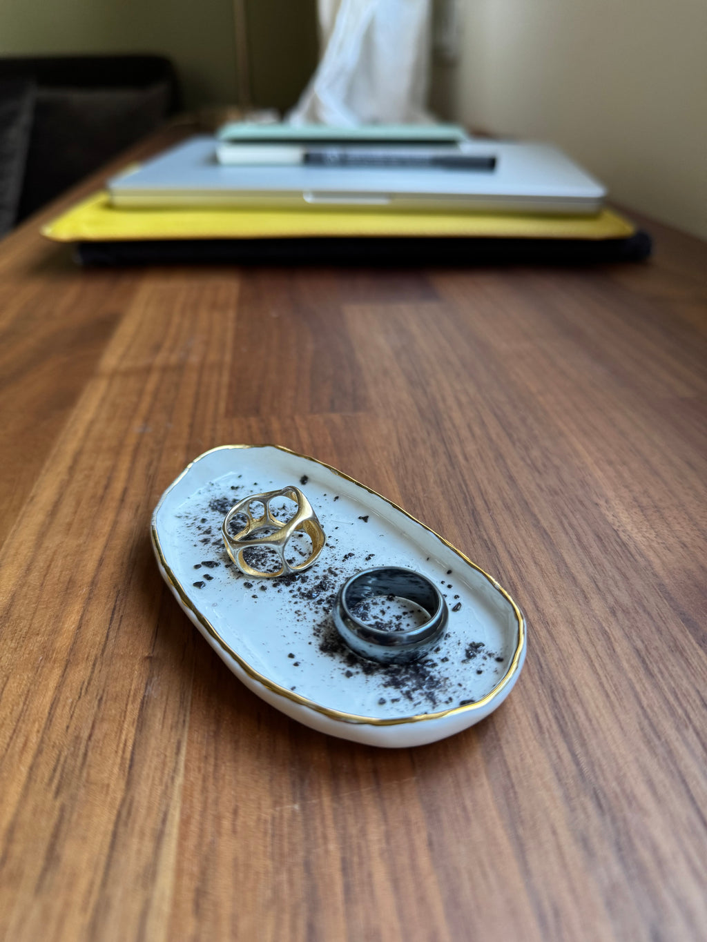 Gold Porcelain Tray