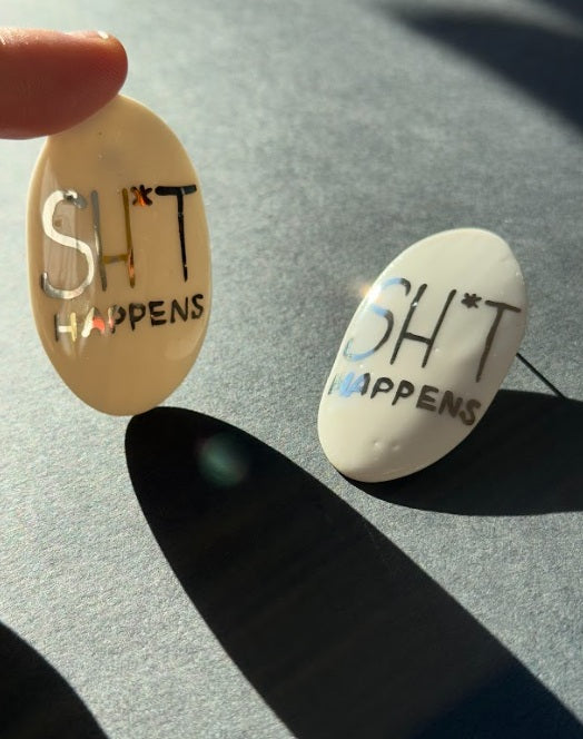 Narrow Oval Earrings