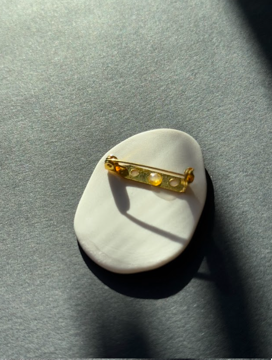 Life Happens White Pin