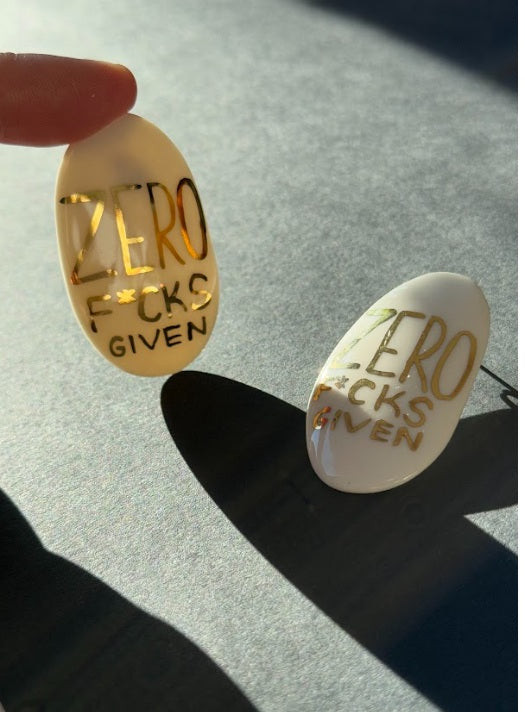 Narrow Oval Earrings